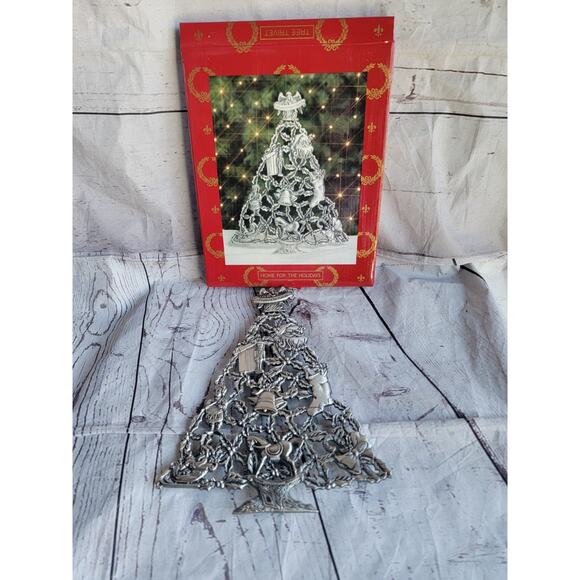 Vintage May Department Store 1994 Home for the Holidays Christmas Tree Trivet - Picture 1 of 8